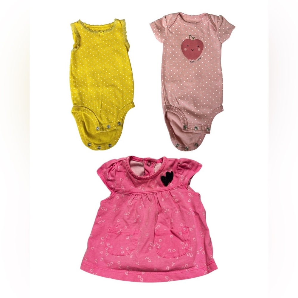 3 Month Baby Girls Clothing Bundle of 3 Items